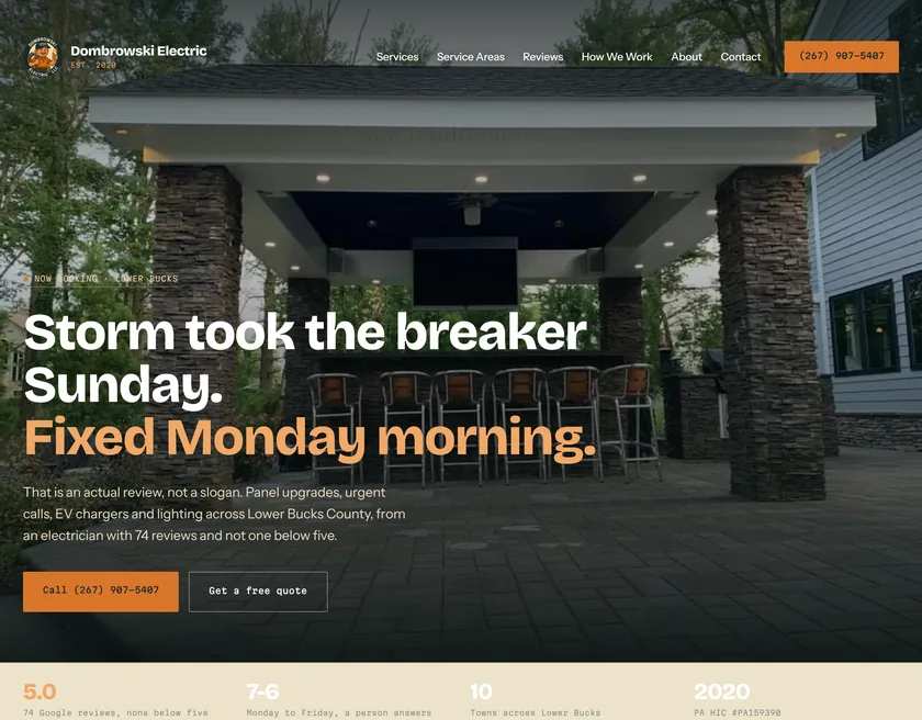 Dombrowski Electric homepage